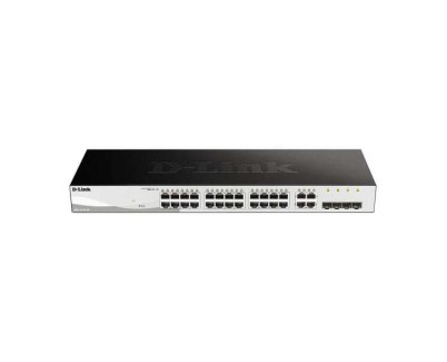 D-Link Switch Semigestionable 24 Puertos Gigabit PoE 193W + 4 Puertos Giga Combo