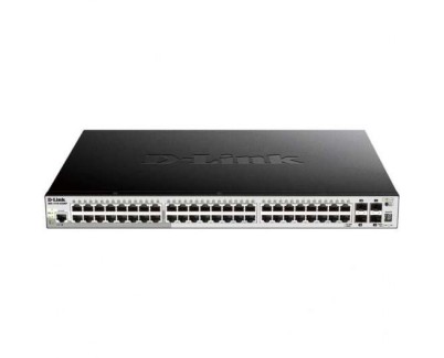 D-Link Switch Smart 48 Puertos Gigabit 10/100/1000 Mbps - PoE + 4 Puertos SFP