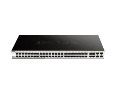 D-Link Switch Smart Gestionado 48 Puertos Gigabit 10/100/1000 Mbps + 4 Puertos Combo 1000BASE