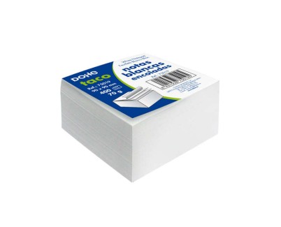 Dohe Bloque de 400 Notas de 90x90mm - Papel Blanco de 70gr - Engomado Superior