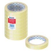 Dohe Pack de 8 Cintas Adhesivas Transparente de Polipropileno 19mm x 66m