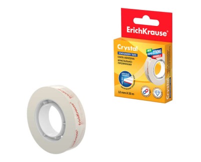 Erichkrause Cinta Adhesiva Crystal - 12mmx33m - Transparente