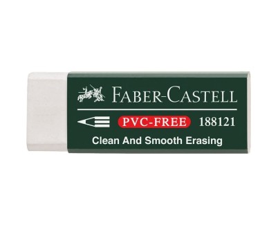 Faber-Castell 7081 N Goma de Borrar de Plastico sin PVC - Borrado Limpio y Facil