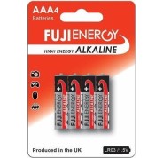 Fujienergy Pack de 4 Pilas Alcalinas LR03 AAA 1.5V