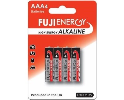 Fujienergy Pack de 4 Pilas Alcalinas LR03 AAA 1.5V