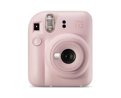 Fujifilm Instax Mini 12 Blossom Pink Camara Instantanea - Tamaño de Imagen 62x46mm - Flash Auto - Exposicion Automatica - Mini Espejo para Selfies - Modo Primer Plano