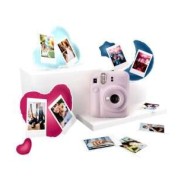 Fujifilm Pack Best Memories Instax Mini 12 Lilac Purple Camara Instantanea + Film Instax Mini 10ud. + 3 Portafotos - Tamaño de Imagen 62x46mm - Flash Auto - Exposicion Automatica - Mini Espejo para Selfies - Modo Primer Plano