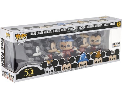 Funko Pop Disney Archivos Pack Premium 5  Figuras Mickey Mouse Classic - Figuras de Vinilo - Altura 9.5cm aprox.