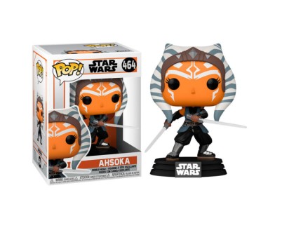 Funko Pop Star Wars The Mandalorian Ahsoka con Sables - Figura de Vinilo - Altura 9cm aprox.