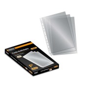 Ingraf Pack de 100 Fundas Multitaladro Folio Transparentes - Acabado en Cristal