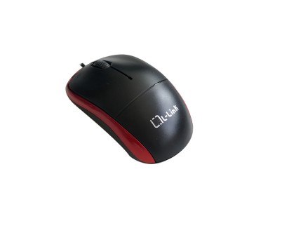 L-Link LL-2080-R Raton Optico USB Negro/Rojo 1.2m