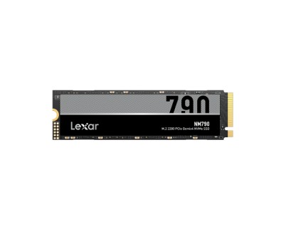 Lexar NM790 SSD NVME 1TB - Velocidades de Lectura 7.400 MB/S - Escritura 6.500 MB/S - PCIE Gen4x4 NVME 1.4 - Flash Nand 3D - Controlador de 12nm