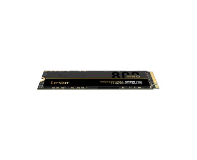 Lexar NM800Pro SSD 512GB PCIE Gen4x4 NVME 1.4 - 3D Nand Flash - Lectura 7.450 MB/S - Escritura 3.500 MB/S - MTBF 1.500.000 Horas - TBW 500 TB