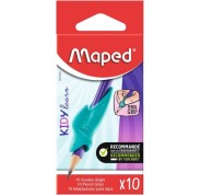 Maped Kidy Lern Pack de 10 Guias de Lapiz para Dedos - Modelo Tiburon - Guia Extraible - Apta para la Mayoria de Lapices - Para Alumnos de 3 a 7 Años