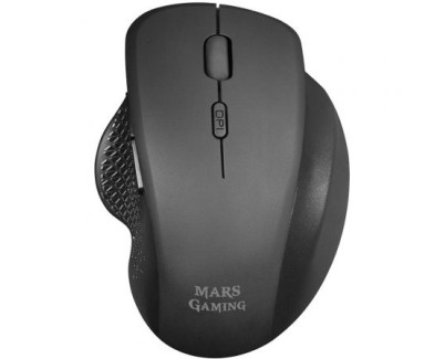 Mars Gaming MMWERGO Raton Inalambrico USB 3200dpi - Diseño Ergonomico - Switches Mecanicos Kailh - Uso Diestro