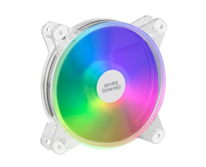 Mars Gaming Ventilador 120mm - Iluminacion RGB - Velocidad Max. 1100rpm