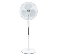 Muvip Ventilador de Pie 45W 3 Aspas - 3 Velocidades - Altura e Inclinacion Ajustables - Base Reforzada - Color Blanco