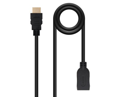 Nanocable Cable HDMI 2.0 Prolongador A/M-A/H - 2.0m - Color Negro