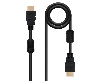 Nanocable Cable HDMI v1.4 con Ferrita Macho a HDMI v1.4 con Ferrita Macho 1.80m - Alta Velocidad - Color Negro