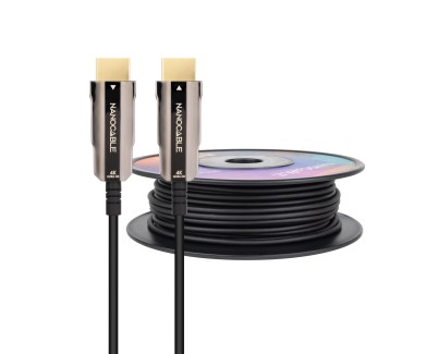 Nanocable Cable HDMI v2.0 AOC Macho a HDMI v2.0 Macho 60m - 4K@60Hz 18Gbps - Color Negro