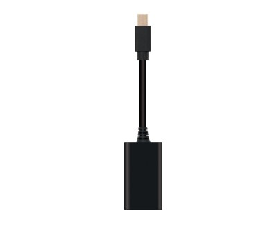 Nanocable Conversor Mini DP a HDMI - mDP/M-HDMI A/H - 15cm - Color Negro