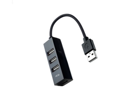 Nanocable Hub USB-A 2.0 con 4x USB-A 2.0 - Cable de 0.15m