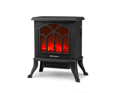 Orbegozo CM 9020 Chimenea Electrica Elegance - Efecto Fuego Real - Calefactor Ceramico - Termostato Regulable - Diseño Tradicional