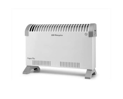 Orbegozo CV 1300 Convector Compacto - Potente Calefaccion con Distribucion Homogenea - Control de Potencia y Termostato Regulable - Seguro y Eficaz