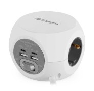 Orbegozo EN 4000 - Enchufe 7 en 1 con Tomas de Tierra y Conexiones USB-C - Compacto y Seguro - Ideal para Viajes - Cable de 1.5 Metros - Carga Multiples Dispositivos Simultaneamente