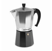 Orbegozo KFM 930 Cafetera de Aluminio Aromas en Familia - Capacidad para 9 Tazas - Utilizable en Cocinas a Gas - Electricas y Vitroceramica - Mango Ergonomico - Facil Limpieza - Valvula de Seguridad