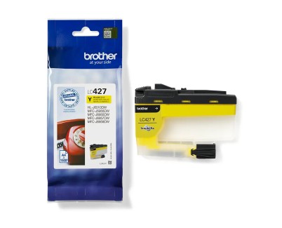 Original Brother LC427 Amarillo Cartucho de Tinta LC427Y para HL-J6010DW, MFC-J5955DW, MFC-J6955DW, MFCJ-6957DW, MFC-J6959DW