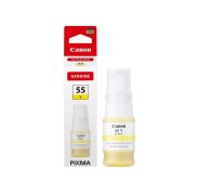 Original Canon GI55 Amarillo Botella de Tinta GI55Y / 6291C001 para Canon Maxify GX1050 / GX2050