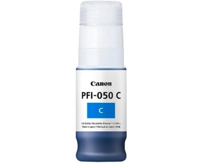 Original Canon PFI050 Cyan Botella de Tinta - PFI050C/5699C001 para Canon imagePROGRAF TC-20 / TC-20M