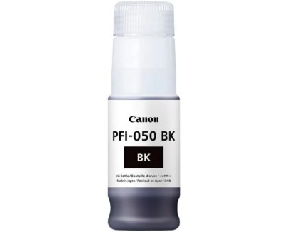 Original Canon PFI050 Negro Botella de Tinta - PFI050BK/5698C001 para Canon imagePROGRAF TC-20 / TC-20M