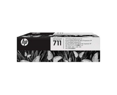 Original HP 711 Cabezal de Impresion Original + Pack de 4 Cartuchos de Tinta - C1Q10A