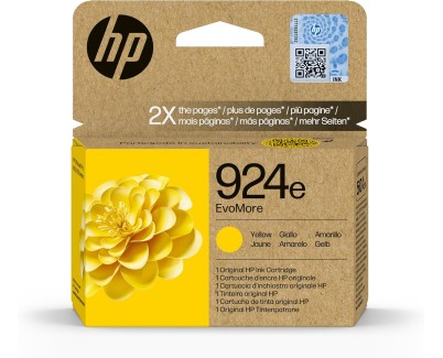 Original HP 924e Amarillo Cartucho de Tinta 4K0U9NE para HP Officejet Pro 8122e / 8124e / 8125e / 8132e / 8134e / 8135e