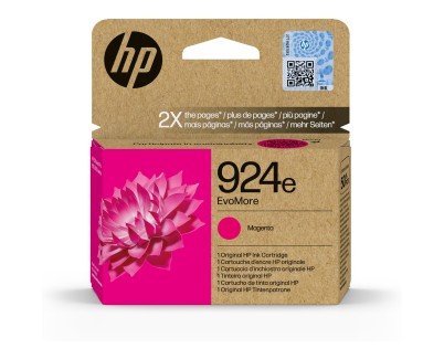 Original HP 924e Magenta Cartucho de Tinta 4K0U8NE para HP Officejet Pro 8122e / 8124e / 8125e / 8132e / 8134e / 8135e