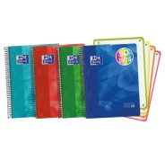 Oxford School Lagoon A5+ Europeanbook - Tapa de Plastico Resistente - 120 Hojas Cuadriculadas 5x5 - 50% mas Hojas Gratis