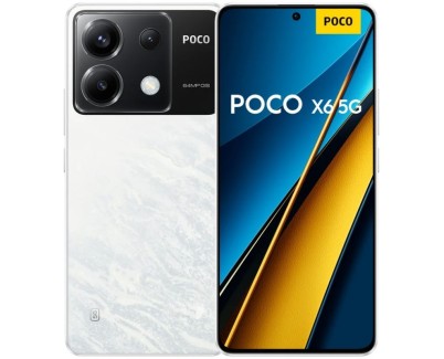 Poco X6 5G Smartphone Pantalla AMOLED 6.67\" 1.5K - 12GB - 256GB - Camara Principal 64MP - Bateria 5000mAh - Admite Carga de 67W - Color Blanco