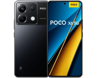 Poco X6 5G Smartphone Pantalla AMOLED 6.67\" 1.5K - 8GB - 256GB - Camara Principal 64MP - Bateria 5000mAh - Admite Carga de 67W - Color Negro