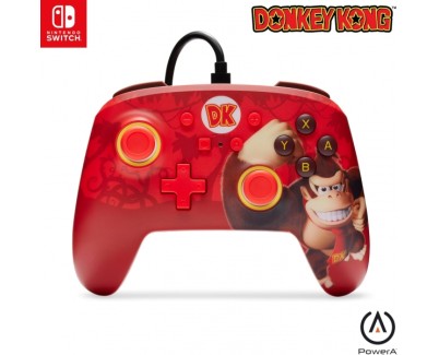 PowerA Mando con Cable Enhanced para Nintendo Switch - Donkey Kong Flex