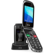 SPC Telefono Movil Minimalista con Tapa - 19mm de Espesor - Pantalla XL y  Teclado Retroiluminado - Volumen Extra