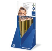 Staedtler Jumbo Noris 119 Expositor con 48 Lapices de Grafito Triangulares - Mina HB - Resistencia a la Rotura