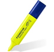 3 marcadores de rotulador amarillo neón punta cincel secado rápido  fluorescente oficina