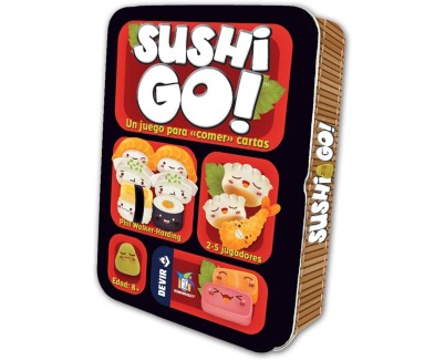 Sushi Go Juego de Cartas - Tematica Gastronomia/Oriental - De 2 a 5 Jugadores - A partir de 10 Años - Duracion 15min. aprox.