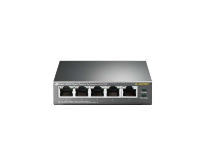 TP-Link Switch de Sobremesa - 5 Puertos Gigabit con 4 Puertos PoE