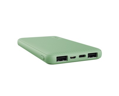 Trust Primo Powerbank 10000mAh - USB, Tipo C - Carga Rapida - Color Verde