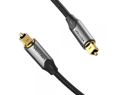 Vention Cable de Audio de Fibra Optica - 1.5m - Gris Metalizado