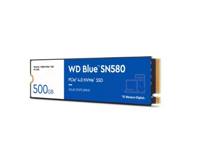 WD Blue SN580 Disco Duro Solido SSD 500GB M2 PCI Express 4.0 TLC NVMe