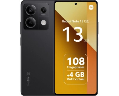 Xiaomi Redmi Note 13 5G Smartphone Pantalla AMOLED 6.67\" - 8GB - 256GB - Camara Principal 108MP - Bateria 5000mAh - Admite Carga de 33W - Color Negro